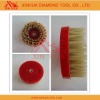 abrasive brush with diamond filament