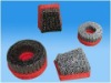 abrasive nylon disc brush for cleaning, polishing, deburring