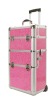aluminium pink trolley hairdressing case