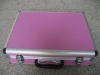 aluminum case with pink panel