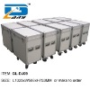aluminum equipment storage case with caters