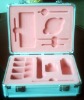 aluminum tools case with pink foam