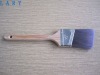 angle paint brush with bamboo handle