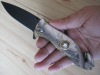 army rescue knife with camo handle / camouflage handle rescue knife / camo handle rescue knife
