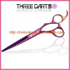 beauty colour hair scissors,hairdressing scissors (purple & blue)