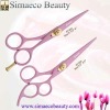 beauty hair scissors Pink colour