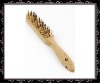 bend Wood handle brass wire brush