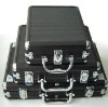 black ABS aluminum poker chips case