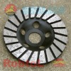 black Straight Turbo Diamond Grinding Cup Wheel for Concrete 5''--COPZ