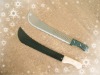 black and white knife of machete