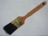 black bristle and long wood handle paint brush