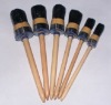 black bristle round paint brushHJRB20004