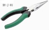 black finishing long nose pliers