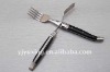 black polyester handle fork