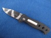 black/white camouflage folding knife