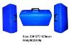 blue blow molding plastic tool box