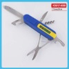 blue plastic hand multi function knife