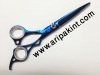 blue titanium color hairdressing scissor 2012