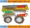 brass coated wire brush / steel wire brush