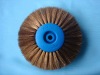 brass wire polishing brush, flower head polishing brush, wire brush