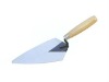 bricklaying trowel with wooden handle