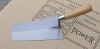 bricklaying trowel with wooden handle