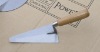 bricklaying trowel with wooden handle