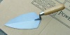 bricklaying trowel with wooden handle