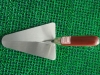 bricklaying trowel with wooden handle