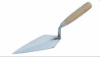 bricklaying trowel with wooden handle