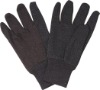 brown jersey garden gloves