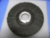 brushing wire wheel for burr, polish, horning