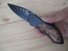 burlwood handle knife / burlwood handle pocket knife / famous folding knife /famous pocket knife /popular pocket knife