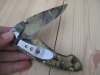 camo folding knife / camo pocket knife / camouflage knife