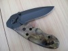 camo folding knife / camo pocket knife / camouflage knife
