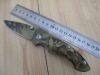 camo folding knife / camo pocket knife / camouflage knife