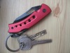 carabiner pocket knife / mini pocket knife / mini folding knife / key ring knife / backpack knife