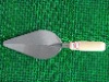 carbon steel bricklaying trowel with wooden handle