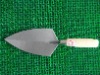 carbon steel bricklaying trowel with wooden handle