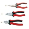 carbon steel forged pliers in bi-color handle