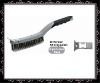 carbon steel wire brush with scraper