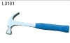 claw hammer with plastic coating handle