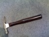 claw hammer with wooden handle