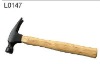 claw hammer with wooden handle