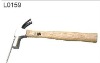 claw hammer with wooden handle