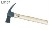 claw hammer with wooden handle
