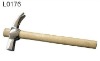 claw hammer with wooden handle