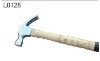 claw hammer with wooden handle