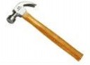 claw hammer with wooden handle
