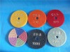 colorful diamond polishing pad